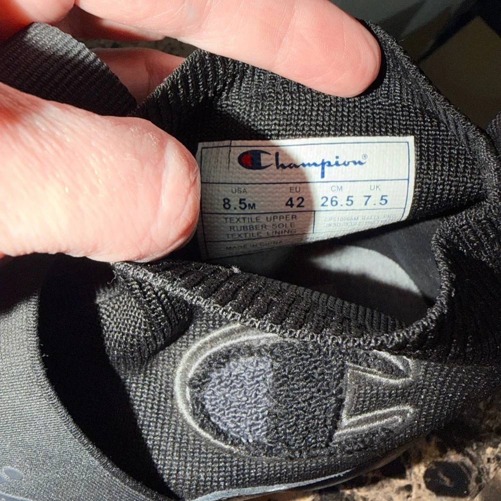 Champion Rally Pro Black High-Top Sneakers Mens 8.5 - Picture 3 of 5